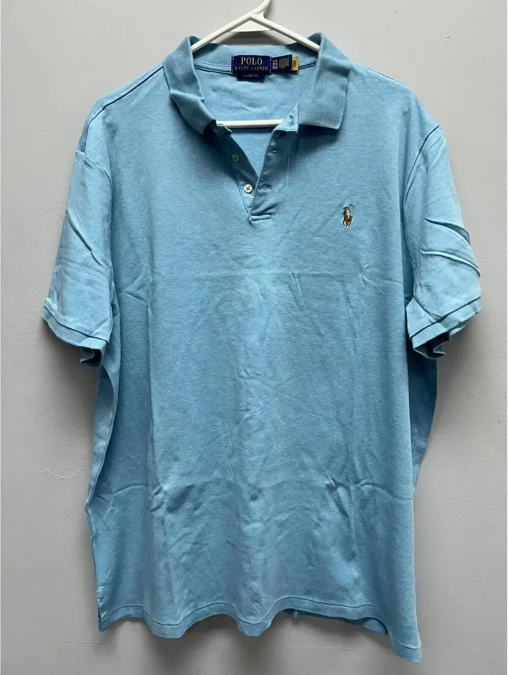Polo Ralph Lauren Classic Fit Light Blue Polo Shirt
